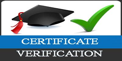 Certificate Verification.